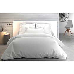 Anne de solene Housse de couette Housse couette Vexin 280x240cm blanc Percale 80F