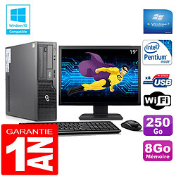 PC Fujitsu Esprimo E500 E85+ SFF G640 RAM 8Go Disque 250Go Wifi W7 Ecran 19" · Occasion 