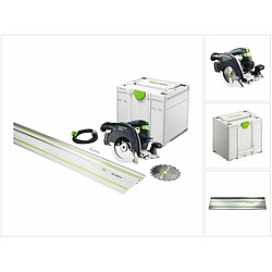 Festool HK 55 EBQ Plus FS Scie circulaire portative 1200 W 160 mm + Lame de scie circulaire + Rail de guidage + Coffret Systainer ( 576126 ) 