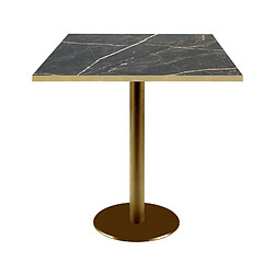 Restootab Table 70x70cm Rome bistrot marbre feu