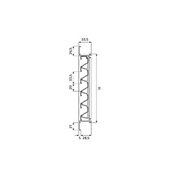 Grille de ventilation Renson 500 x 500 mm aluminium gris