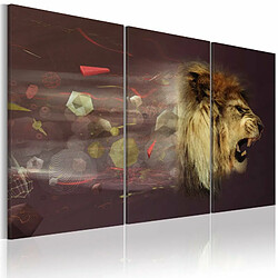 Paris Prix Tableau Imprimé Lion Abstraction 60 x 90 cm 