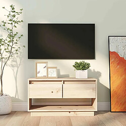 Maison Chic Meuble TV scandinave - Banc TV pour salon 74x34x40 cm Bois de pin massif -MN46779