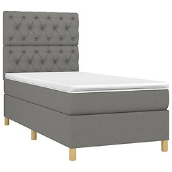 Avis Sommier à lattes,Cadre à lattes de lit et matelas et LED pour Adulte Gris foncé 80x200cm -MN51069