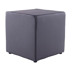 Kokoon Design Pouf repose pieds PU Rubik noir. Pouf repose pieds PU Rubik noir