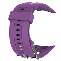 Wewoo Bracelet pour montre connectée Dragonne Sport en silicone Garmin Forerunner 10/15 Violet