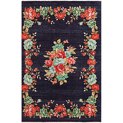 Hadorn Tapis 185x120 noir Kriens Floret