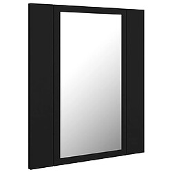 Helloshop26 Armoire à miroir de salle de bain led 40 x 12 x 45 acrylique noir 02_0006731