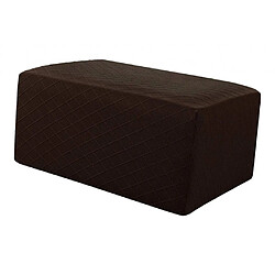 Acheter Pouf De Rangement Tabouret Couverture Repose-pieds Stretch Grille Couverture Deep Coffee