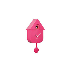 Karlsson Horloge murale moderne Cuckoo rose.