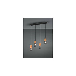 TRIO LIGHTING Suspensions Tosh Noir Mat 4x40W E27 