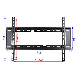 Avis Wewoo Support GD03 de montage mural universel pour téléviseur LCD 32-70 poucesépaisseur de la feuille 1.5mm