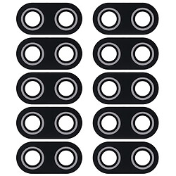 Wewoo 10 lentilles de protection arrière pour PCS pour Asus ZenFone Max Plus (M1) X018DC Pegasus 4s ZB570TL 5,7 pouces (Noir)