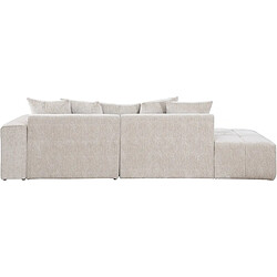 Acheter Palozi Sofa Canapé d'angle en tissu chenille Haussmann 3 places - Beige