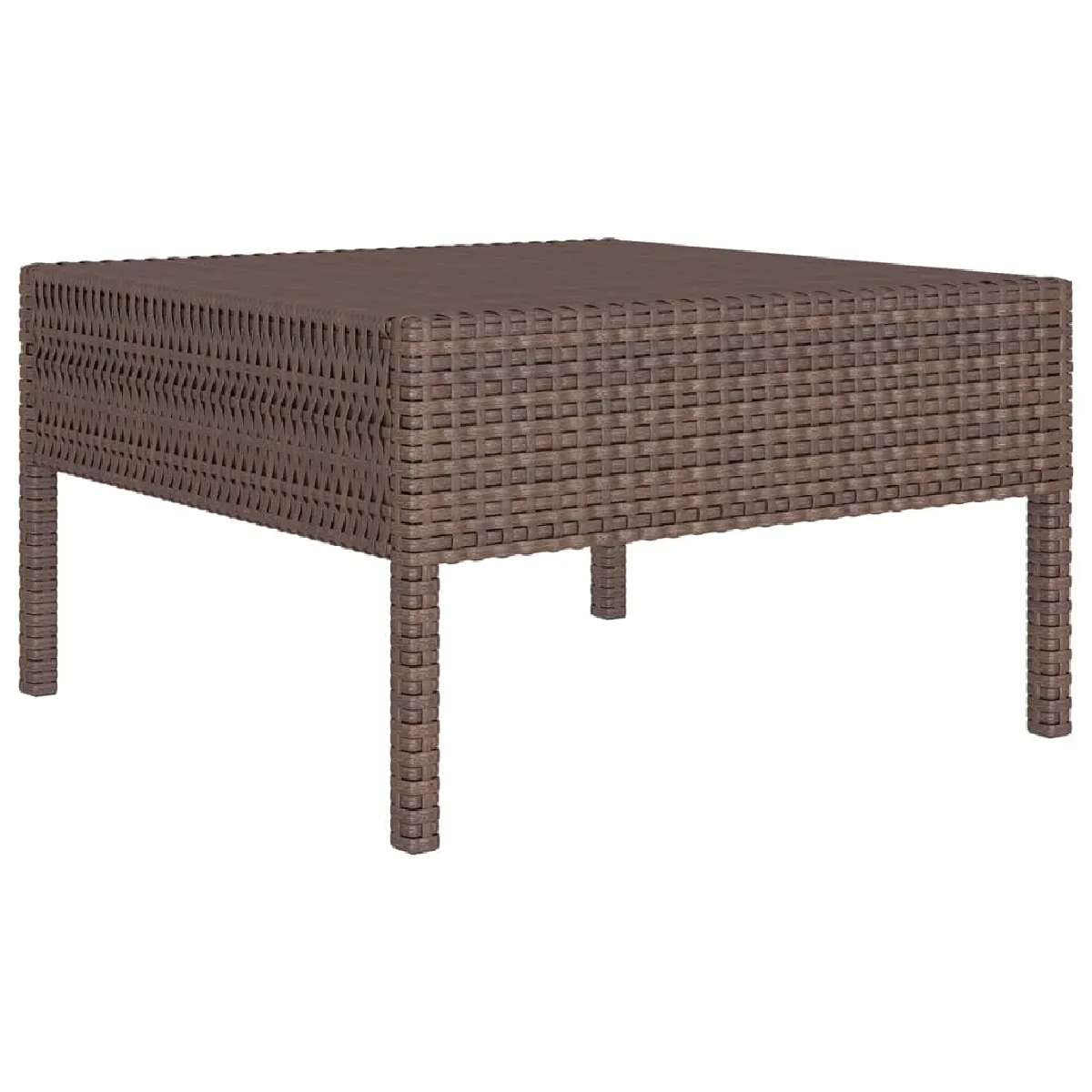 Avis Maison Chic Salon de jardin 6 pcs + coussins - Mobilier/Meubles de jardin - Table et chaises d'extérieur Résine tressée Marron -MN85916