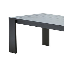 Avis Wilsa Table de jardin en aluminium noir 8 places