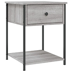 Maison Chic Table de chevet,Table de nuit,Table d'appoint pour salon sonoma gris 44x45x58 cm bois d'ingénierie -MN33423