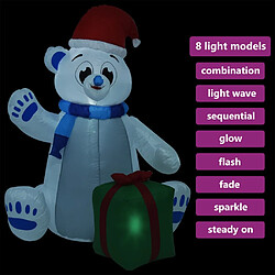 Acheter vidaXL Ours polaire gonflable de Noël à LED pour Int/Ext 1,8 m