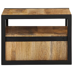 Avis Maison Chic Table de chevet murale - Table de Nuit 35x35x25 cm bois d'acacia solide