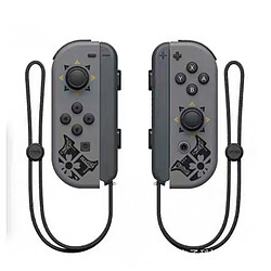 Chrono Manette Switch Joy Pad pour Nintendo Switch, manette de jeu sans fil avec vibration, réveil à distance, contrôle de mouvement pour Nintendo Switch Accessoires Monster Hunter Rise(noir)