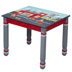 Fantasy Fields - Table en bois pour enfants Petits pompiers TD-12514A1