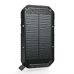 Universal Chargeur solaire YYH-20000mAh, banque d'alimentation sans fil portable, avec 3 ports de sortie et lampe de poche LED, imperméable