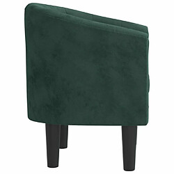 Acheter Maison Chic Fauteuil de massage,Fauteuil luxe de relaxation vert foncé velours -MN89109