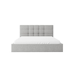 Acheter Lit coffre 180 x 200 cm - Tissu - Gris + Matelas - ELIAVA de Pascal Morabito