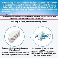 Universal Filtre à eau pour animaux domestiques Filtre à eau pour animaux domestiques pionniers Distributeur d'eau, fontaine automatique, eau de style fontaine | Nourriture pour chiens pas cher