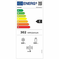 Réfrigérateur américain Hisense RS650N4AC2 Acier