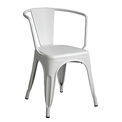 Ds Meubles Lot de 4 chaises Tulio Blanc 49x50x74cm.