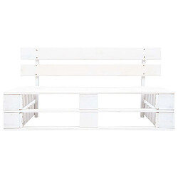 Maison Chic Banc palette de jardin | Banc d'extérieur | Chaise bois gris blanc -GKD47890