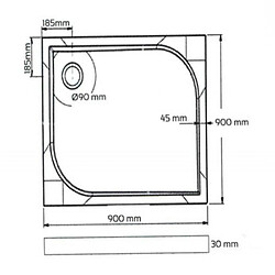 Avis Aqua+ Receveur carré HESTIA 90x90 cm