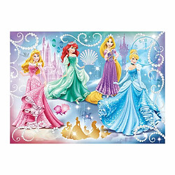 Ludendo Puzzle 100 pièces - Princesses étincelantes - Disney Princesses