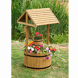 Provence Outillage Puits en bois 100x48cm 