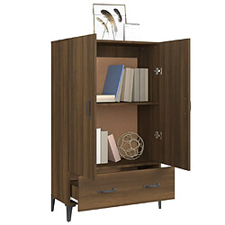 Avis vidaXL Buffet Chêne marron 70x31x115 cm Bois d'ingénierie