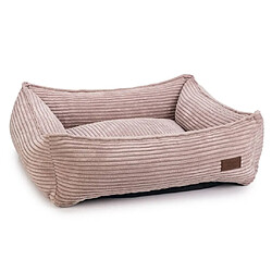 Designed by Lotte Lit nervuré pour chien Rose 65x60x20 cm