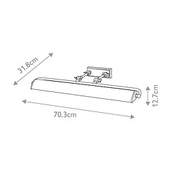 Elstead Lighting Grand luminaire pour tableau à 4 lumières en laiton vieilli