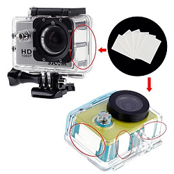 Wewoo Pour GoPro HERO5 / 4 Session / 4/3 + / 3/2/1, Xiaomi Yi, SJ6000 / SJ5000 / SJ4000 Sport caméra 12 PCS Professional Inserts anti-buée réutilisables pas cher