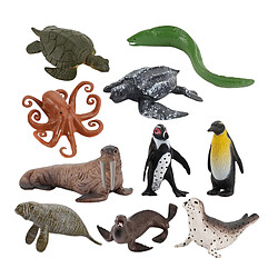 10 Pièces Modèle Animal Sea Life Figure Animaux Jouet pour Enfants