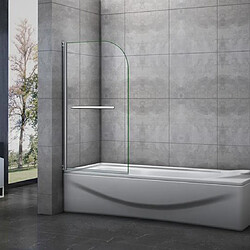 pare baignoire 70x130cm AICA pare-baignoire 70x130cm pivotant à 180 degrés en verre securit