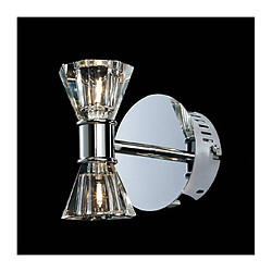 Luminaire Center Applique murale Elisa 2 Ampoules chrome poli