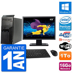 PC Tour Lenovo M83 Ecran 19" Intel G3220 RAM 16Go Disque Dur 1To Windows 10 Wifi · Occasion 