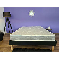 Nuits D'Or Matelas 180x200x19cm-une Face Soutien Ferme et une Face Soutien Très Ferme-Tissu a l'Aloe Vera