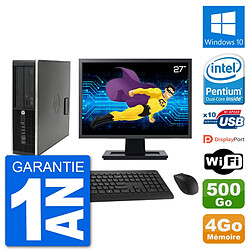 PC HP Compaq Pro 6300 SFF Ecran 27" G630 RAM 4Go Disque 500Go Windows 10 Wifi · Occasion 