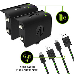 Stealth Pack double batterie SX-C10 pour manette XBOX ONE + câble de charge - 20h d'autonomie – NOIR