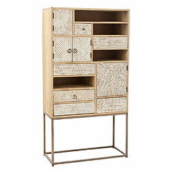 Inside 75 Commode HARTY 10 tiroirs Motifs bois Beige 