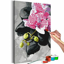 Paris Prix Tableau à Peindre Soi-Même Orchidée Rose 40x60cm