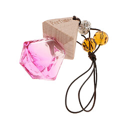 Avis Vide bouteille de parfum en verre rechargeable suspendu pendentif voiture décor à la maison rose