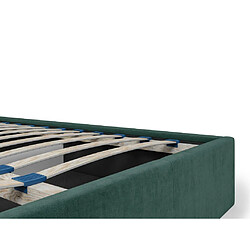 Acheter Lit coffre 180 x 200 cm - Tissu - Vert sapin - ELIAVA de Pascal Morabito